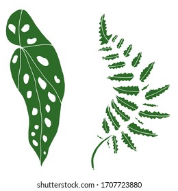 Vektorillustration dekorative Skizze von tropischen Blättern. Exotisch, Tropen, Entspannung. Die Natur. Skizze, Illustration.