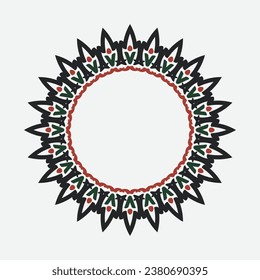 Vector decorative vintage frame on a white background.