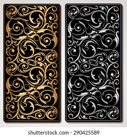 Vector decorative vintage panel