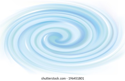 Vector decorative wonderful backdrop of swirling gentle turquoise texture on a white background 