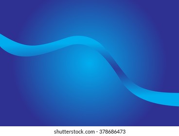 Vector deep blue abstract spiral background