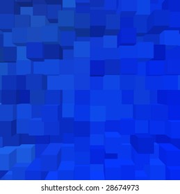 vector - deep blue geometry
