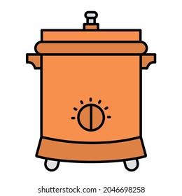 Diseño de iconos de esquema rellenos de fragmento profundo del vector
