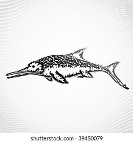 Vector Deep-sea Shark