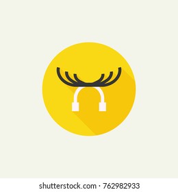 vector Deer horns icon