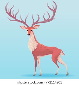 Vector deer illustration