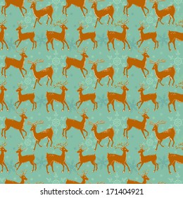 vector deer pattern