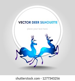 Vector deer silhouette