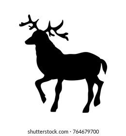 Vector of deer silhouette