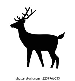 vector deer silhouette, use for a logo or other purposes.