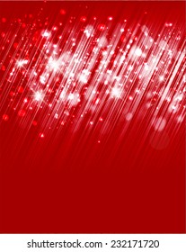 Vector defocused abstract red lights background.