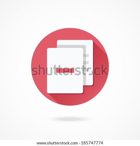 Vector Delete Documents Icon