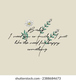 vector delicate flowers and thoughts design