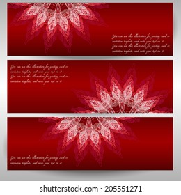 vector delicate round lace pattern template for illustration, cards, invitations