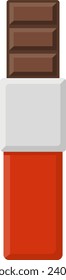 vector of a delicious chocolate bar