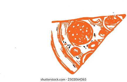 A vector of delicious Pizza Pie with cheese