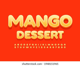 1,023 Mango font Images, Stock Photos & Vectors | Shutterstock