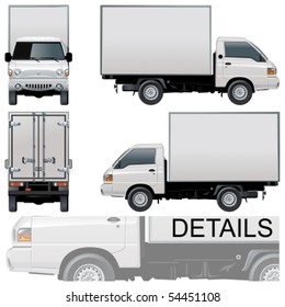 Vector delivery / cargo truck