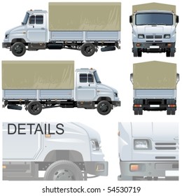 Vector delivery / cargo truck