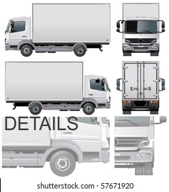 Vector delivery / cargo truck