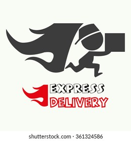 Vector of delivery company symbol or icon