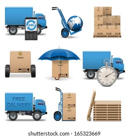 Vector Delivery Icons Set 4