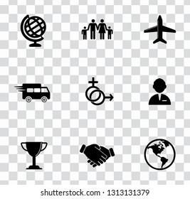 vector delivery, shipping, delivery and transportation icons set. global merchandise symbols