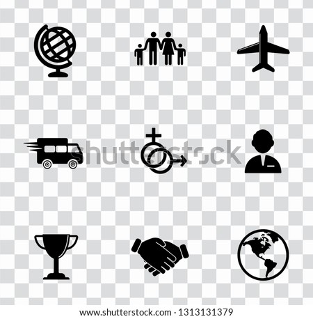 vector delivery, shipping, delivery and transportation icons set. global merchandise symbols
