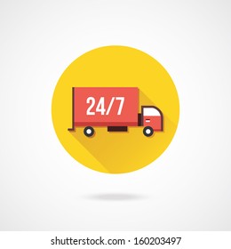 Vector Delivery Truck Icon