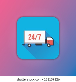 Vector Delivery Truck Icon