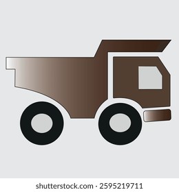 vector delivery truck icon. Children's toy.