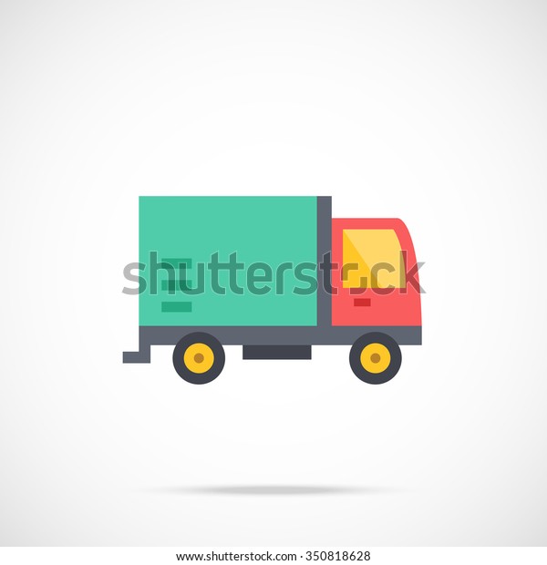 Vector Delivery Truck Icon Delivery Service Stock Vektorgrafik Lizenzfrei