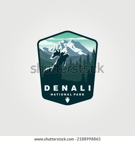 Similar – Image, Stock Photo Alaska | Denali National Park | River course in majestic expanse and first snow on the mountains