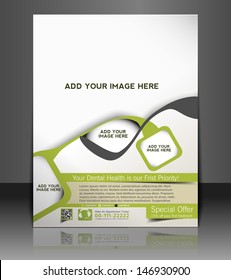 Vector Dental Brochure, Flyer, Magazine Cover & Poster Template