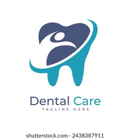 vector dental care logo design clinic logo template