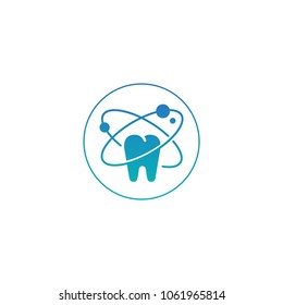 Vector dental education  scientific logotype
