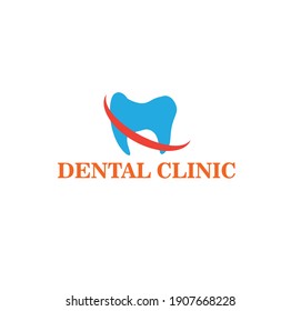 vector dental flat or minimalist logo or icon or clipart