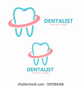 Vector dental logo design.  