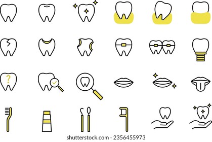 Vector Dental Medical Icon Set