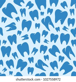 Vector dental seamless pattern or background