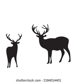 vector que representa a un animal llamado ciervo que vive en varias partes del mundo. los ciervos son animales que a menudo se conocen tanto en el campo de la fotografía como en otros campos