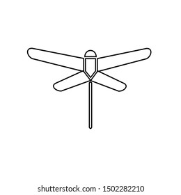 A vector depicting dragonflies logo