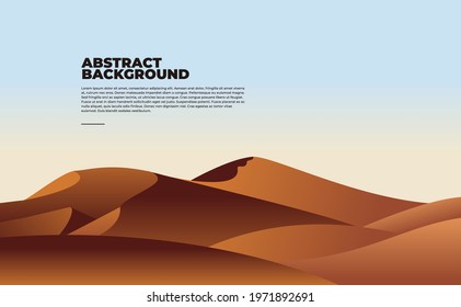 Vector desert landscape abstract background.