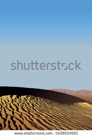Similar – Image, Stock Photo Landscape of desert