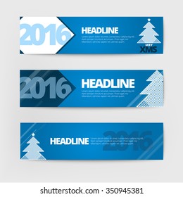 Vector design 2016 Banner background. 