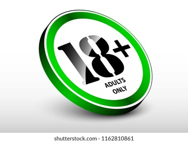 vector design of 3d allowed access sign