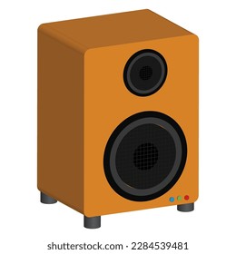 vector design of 3d rendered loudspeaker