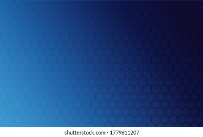 Vector design of abstract blue background with hexagon style.