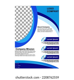 vector design. Abstract blue liquid gradient graphic circle shape on book cover presentation. Minimal brochure layout and modern business report brochure poster template.
