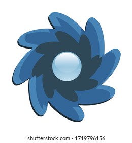 Vektordesign eines abstrakten blauen Logos, geeignet für Unternehmen oder Firmenlogo 